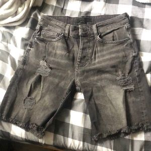 Distressed Denim Short